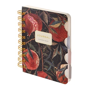 ЗАПИСНАЯ КНИЖКА "ART JOURNAL" А6,120 Л. НА ГРЕБНЕ, С РАЗДЕЛИТЕЛЯМИ "FLORA.ГРАНАТ"
Арт. 3-568/16