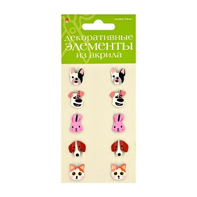ДЕКОРАТИВНЫЕ ЭЛЕМЕНТЫ ИЗ АКРИЛА НАБОР №30 "ЖИВОТНЫЕ"
Арт. 2-336/30