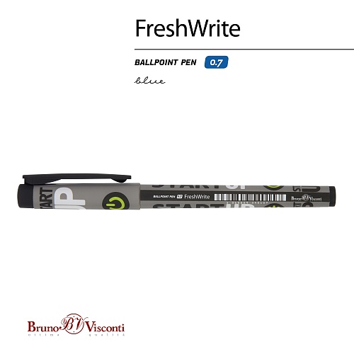 Ручка шариковая BrunoVisconti®
0.7 мм, синий
FreshWrite «START UP»
Арт. 20-0214/71: фото #1