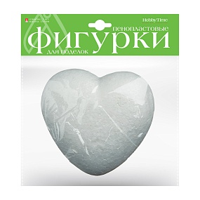 ПЕНОПЛАСТОВЫЕ ФИГУРКИ. СЕРДЕЧКО, 150 ММ, 1 ШТ. 
Арт. 2-204/09