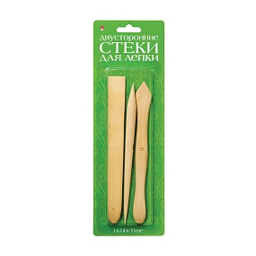 Стеки для лепки HobbyTime
набор №4, двусторонние деревянные, 3 шт.
Арт. 2-454/03