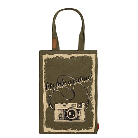 СУМКА-ШОППЕР С КАРМАНОМ, ЦВЕТ ХАКИ "ФОТОКАМЕРА" 35x47 cm
Арт. 16-002-03/06