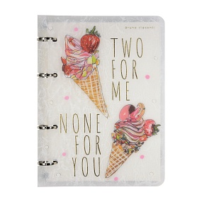 Тетрадь со сменным блоком BrunoVisconti®
в пластиковой обложке А5 (159 х 214 мм)
"МОРОЖЕНОЕ. САХАРНЫЙ РОЖОК 3" 80л., клетка
Арт. 7-80-633/04