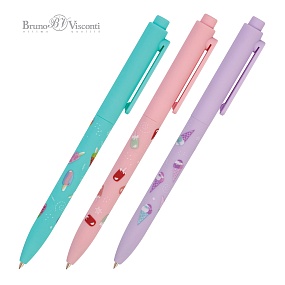 Ручка шариковая автоматическая BrunoVisconti®
0.7 мм, синий
FunClick "Мороженки"
Арт. 20-0297/02