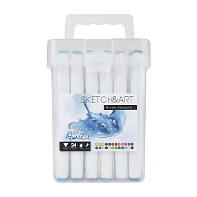 Скетч-маркер BrunoVisconti®
набор 24 цвета
"Sketch&Art"
Арт. 22-0169