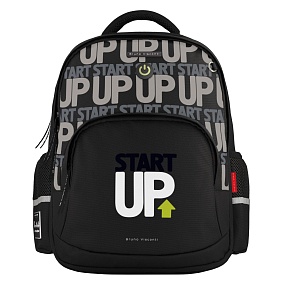 Рюкзак BrunoVisconti®
классический 
черный с эргономичной спинкой
«MOTIVATION.START UP»
Арт. 12-002-232/01