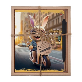 НАБОР ПОДАРОЧНЫЙ "ПУШИСТЫЙ БАЙКЕР. В городе" (ДВЕ ТЕТРАДИ И РУЧКА)
Арт. 7-48-1296-2/2