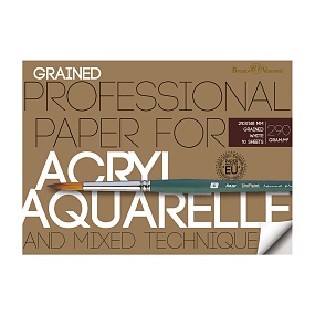 Бумага BrunoVisconti
для акварели, акрила
А5 (148х210 мм), 10 л., 1 вид
Арт. 4-131
