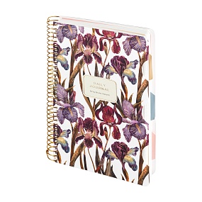 ЗАПИСНАЯ КНИЖКА "DAILY JOURNAL" A5, 200 Л. НА СПИРАЛИ, С РАЗДЕЛИТЕЛЯМИ "FLORA.ИРИСЫ"
Арт. 3-820/07