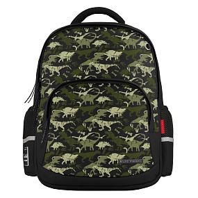 Рюкзак BrunoVisconti®
классический 
черный с эргономичной спинкой
«ДИНОЗАВРЫ.ПАТТЕРН»
Арт. 12-002-129/01