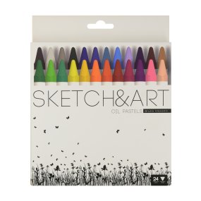 Мелки пастельные на масляной основе BrunoVisconti®
24  цветов 
Sketch&Art
Арт. 31-0007