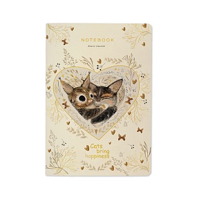 Тетрадь общая BrunoVisconti®
А5 (147 х 210 мм)
"КОТИКИ ПРИНОСЯТ СЧАСТЬЕ" 40 л., клетка
Арт. 7-40-001/174