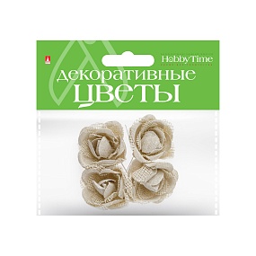 ДЕКОРАТИВНЫЕ ЦВЕТЫ ИЗ МЕШКОВИНЫ В СВЯЗКЕ 4 ШТ. ВИД 15
Арт. 2-367/15