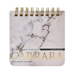 "POCKET JOURNAL" 90 х 90 мм, 60 Л,  НА ГРЕБНЕ "CARRARA"
Арт. 3-649/12