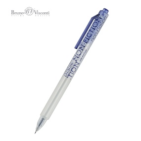Ручка гелевая BrunoVisconti®
0.38 мм, синий
UniClick "Non-Fiction"
Арт. 20-0376/02