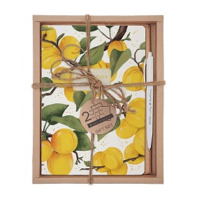 НАБОР ПОДАРОЧНЫЙ "FLORA.PARADISE.Абрикосы" (ДВЕ ТЕТРАДИ BV И РУЧКА)
Арт. 7-40-001/225-3