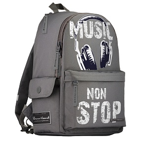Рюкзак BrunoVisconti®
молодежный
серый 
«MUSIC»
Арт. 12-003/20