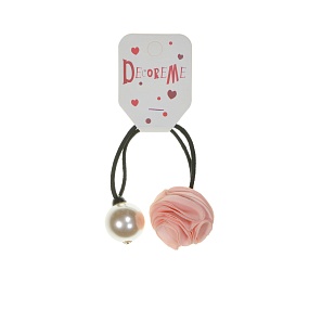 РЕЗИНКА ДЛЯ ВОЛОС "РУНЮНКУЛЮС И ЖЕМЧУГ" 1 ШТ, 4 ЦВЕТА 
Арт. 2-712/130