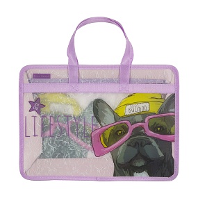 Папка-портфель на молнии BrunoVisconti®
А4 (34  х  25  х  9,5 см)
"ПСЫ НА СТИЛЕ. БУЛЬДОГ"
Арт. 14-034/10