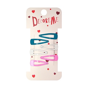 ЗАКОЛКА ДЛЯ ВОЛОС 3 СМ, 6 ШТ, 3 ЦВЕТА 
Арт. 2-718/32