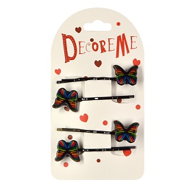 ЗАКОЛКА ДЛЯ ВОЛОС 5 СМ, 4 ШТ,  3 ЦВЕТА
Арт. 2-719/21