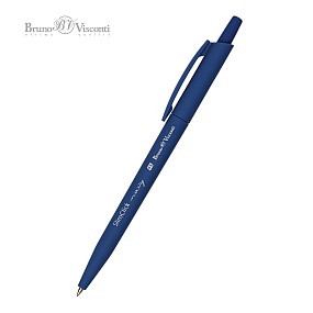 Ручка шариковая автоматическая BrunoVisconti®
"SLIMCLICK.Navy"0.5 мм, синяя
Арт. 20-0419