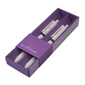 Набор BrunoVisconti®
из 2-х шариковых автоматических ручек
"ARTCLICK"0.5 мм, синий, в картонном сиреневом  футляре "Одуванчики"
Арт. 20-0281/0101