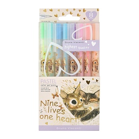 Набор BrunoVisconti®
из 8-ми гелевых ручек
0.8 мм, ассорти
UniWrite PASTELS "Котики приносят счастье"
Арт. 20-0371