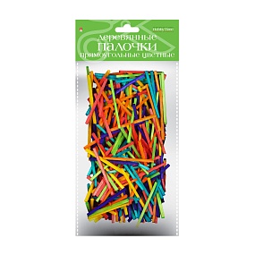 ДЕРЕВЯННЫЕ ПАЛОЧКИ ПРЯМОУГОЛЬНЫЕ ЦВЕТНЫЕ  5 Х 0,2 Х 0,2 СМ, 500 ШТ
Арт. 2-742/02