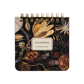 "POCKET JOURNAL" 90 Х 90 ММ, 60 Л,  НА ГРЕБНЕ "ФЛОРА.НОЧНЫЕ ЦВЕТЫ"
Арт. 3-649/01