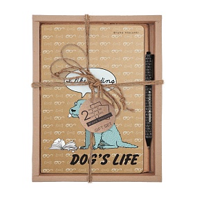 НАБОР ПОДАРОЧНЫЙ "DOG'S LIFE" (ДВЕ ТЕТРАДИ BV И РУЧКА)
Арт. 7-40-090-3