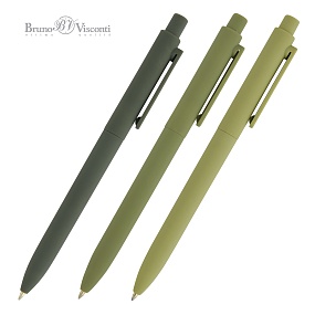 Ручка шариковая автоматическая BrunoVisconti®
"SOFTCLICK.Verde"0.7 мм, в тубе 
Арт. 20-0403
