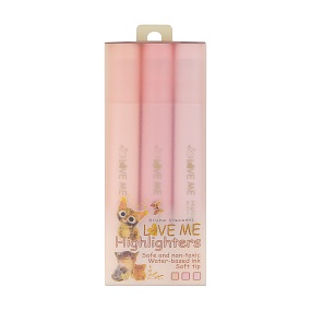 Текстовыделитель BrunoVisconti®
набор 3 цвета
розовый, сиреневый,бежевый
"LOVE ME"
Арт. 22-0198