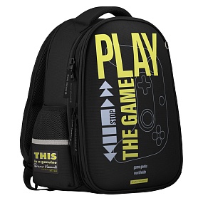 Рюкзак BrunoVisconti®
облегченная капсула
черный  с эргономичной спинкой
«PLAY THE GAME NOW»
Арт. 12-001-184/01