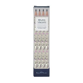 НАБОР ИЗ 4-Х КАРАНДАШЕЙ ЧЕРНОГРАФИТОВЫХ "HappyGraphix Jumbo. Девочка и единорог. Птички" 4В, 3.5 MM
Арт. 21-0062/01-4