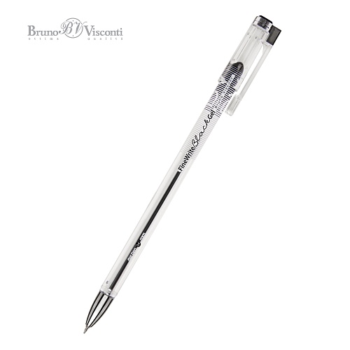 Ручка гелевая BrunoVisconti®
"FINEWRITE" 
0.38 мм, черный
Арт. 20-0392/02