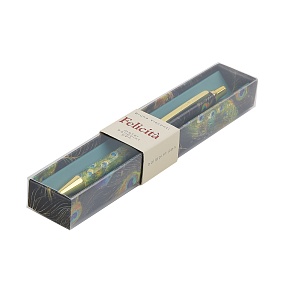 Ручка шариковая автоматическая BrunoVisconti®
"FELICITA" цвет корпуса multicolor
0.7 мм, в футляре "FAUNA.Павлины"
Арт. 20-0263/33