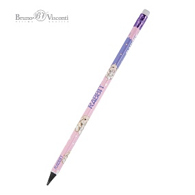 Карандаш BrunoVisconti®
чернографитовый, НВ, грифель 3 мм
KIDS "КРОЛИК", с ластиком
Арт. 21-0072/08