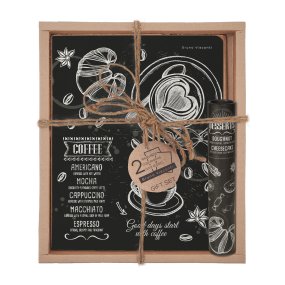 Набор подарочный "CAFFEE NERO. Caffe nero" (две тетради и ручка в тубе)
Арт. 7-48-1272-3/2