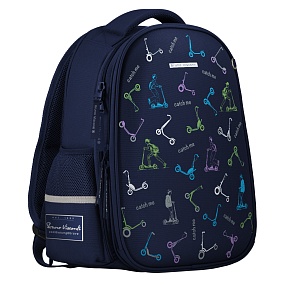 РЮКЗАК-КАПСУЛА СИНИЙ  С ЭРГОНОМИЧНОЙ СПИНКОЙ "SPORT PATTERN.САМОКАТЫ" 
Арт. 12-009-092/02