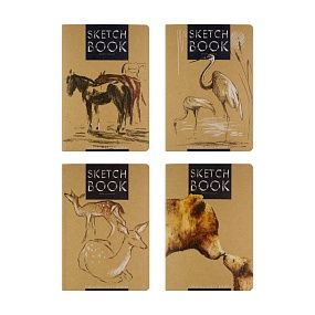 SKETCHBOOK BrunoVisconti®
«МИКС - 1» 147х210  мм, 40 л.
Крафт 70 г, декоративная нить
Арт. 3-581/01
обложка в ассортименте