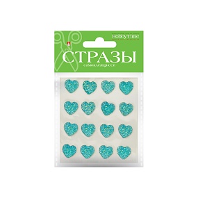НАБОР САМОКЛЕЯЩИХСЯ СТРАЗ №92 "СЕРДЕЧКИ", 14 ММ, 4 ЦВ.
Арт. 2-344/01