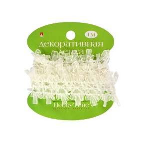 ЛЕНТА ДЕКОРАТИВНАЯ АЖУРНАЯ, ДЛИНА 1 М., 1 ВИД
Арт. 2-609/08