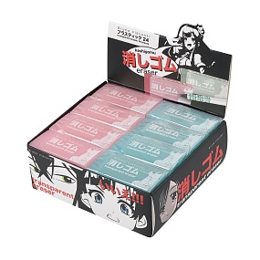 Ластик BrunoVisconti®
 (52 х 21 х 11 мм)
"MANGA ANIME" 2 вида
Арт. 42-0075