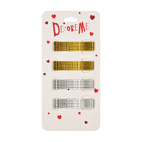 ЗАКОЛКА ДЛЯ ВОЛОС 4,8 СМ,  24 ШТ,  2 ЦВЕТА
Арт. 2-718/24