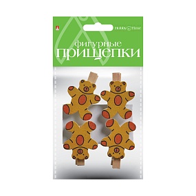 ФИГУРНЫЕ ПРИЩЕПКИ. НАБОР №8 "МИШКИ"
Арт. 2-369/03