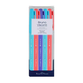 Набор из 5-ти ручек BrunoVisconti®
шариковые, 1 мм, синие
CityWrite. JOY
Арт. 20-0057-5