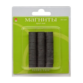 МАГНИТЫ КРУГЛЫЕ 14х6 мм 30 ШТ.
Арт. 2-493/07