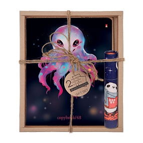 Набор подарочный "OCTOPUS PARTY. Smile" (две тетради и ручка в тубе)
Арт. 7-48-1297-3/2