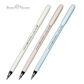 Ручка шариковая BrunoVisconti®
"POINTWRITE. Milky" 
0.38 мм, синяя
Арт. 20-0408